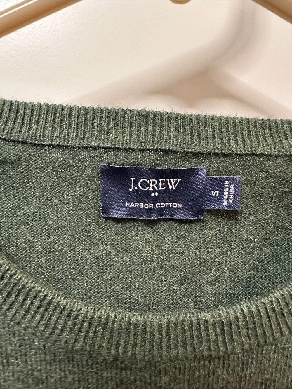 J. Crew Men's Crewneck Sweater in Green